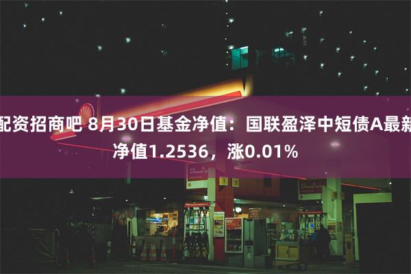 配资招商吧 8月30日基金净值：国联盈泽中短债A最新净值1.2536，涨0.01%